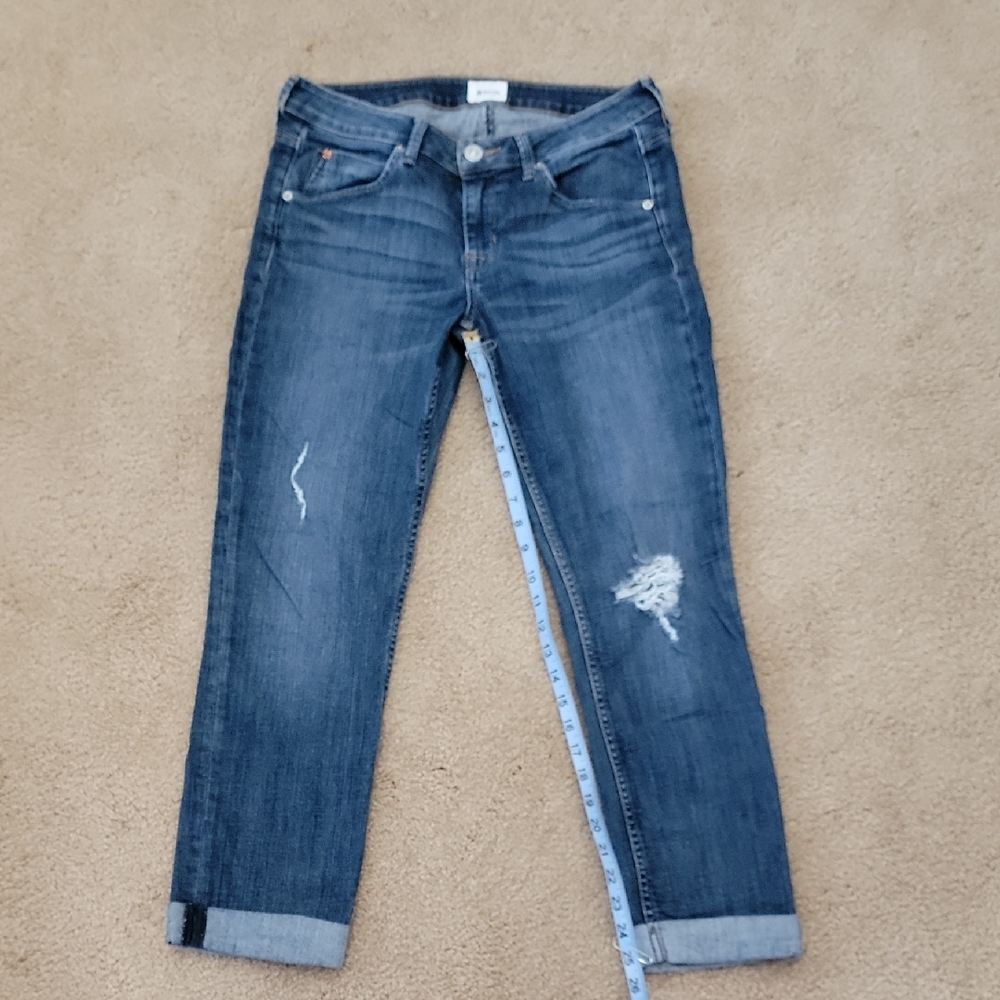 Hudson Bacara Crop Straight Cuffed Jeans